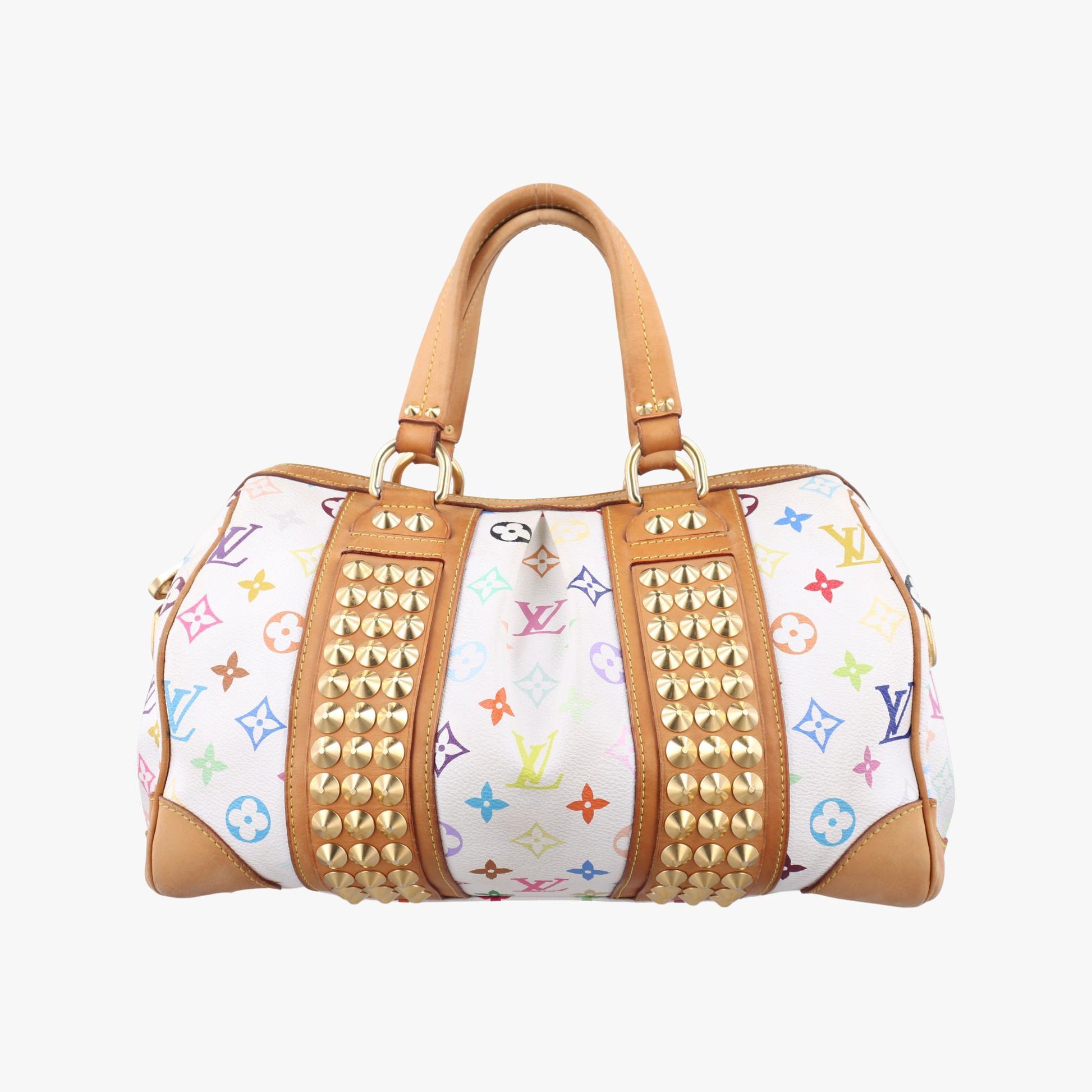 ルイヴィトン Louis Vuitton ハンドバッグ レディース コートニーMM ホワイト モノグラム マルチカラー M45641