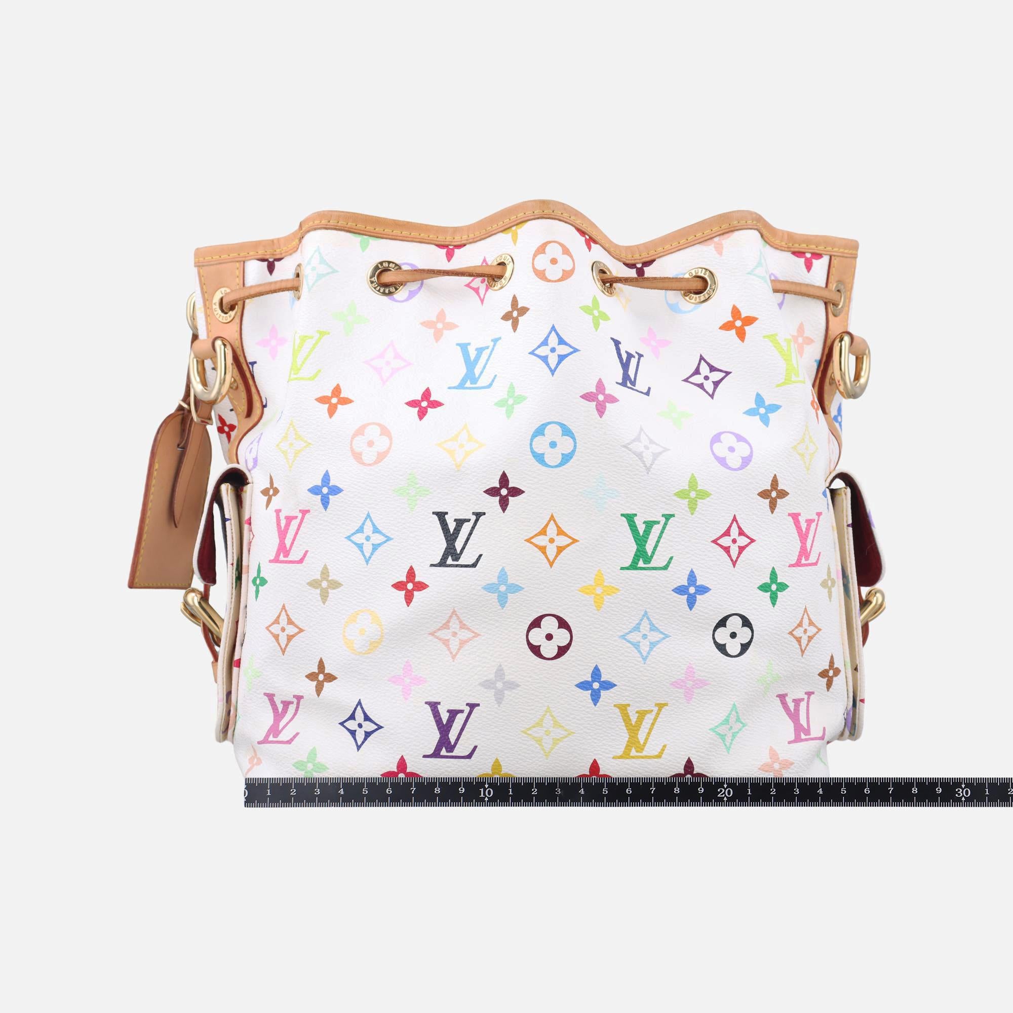 ルイヴィトン Louis Vuitton ショルダーバッグ レディース プチ ノエ ホワイト モノグラム マルチカラー M42229 CA1025