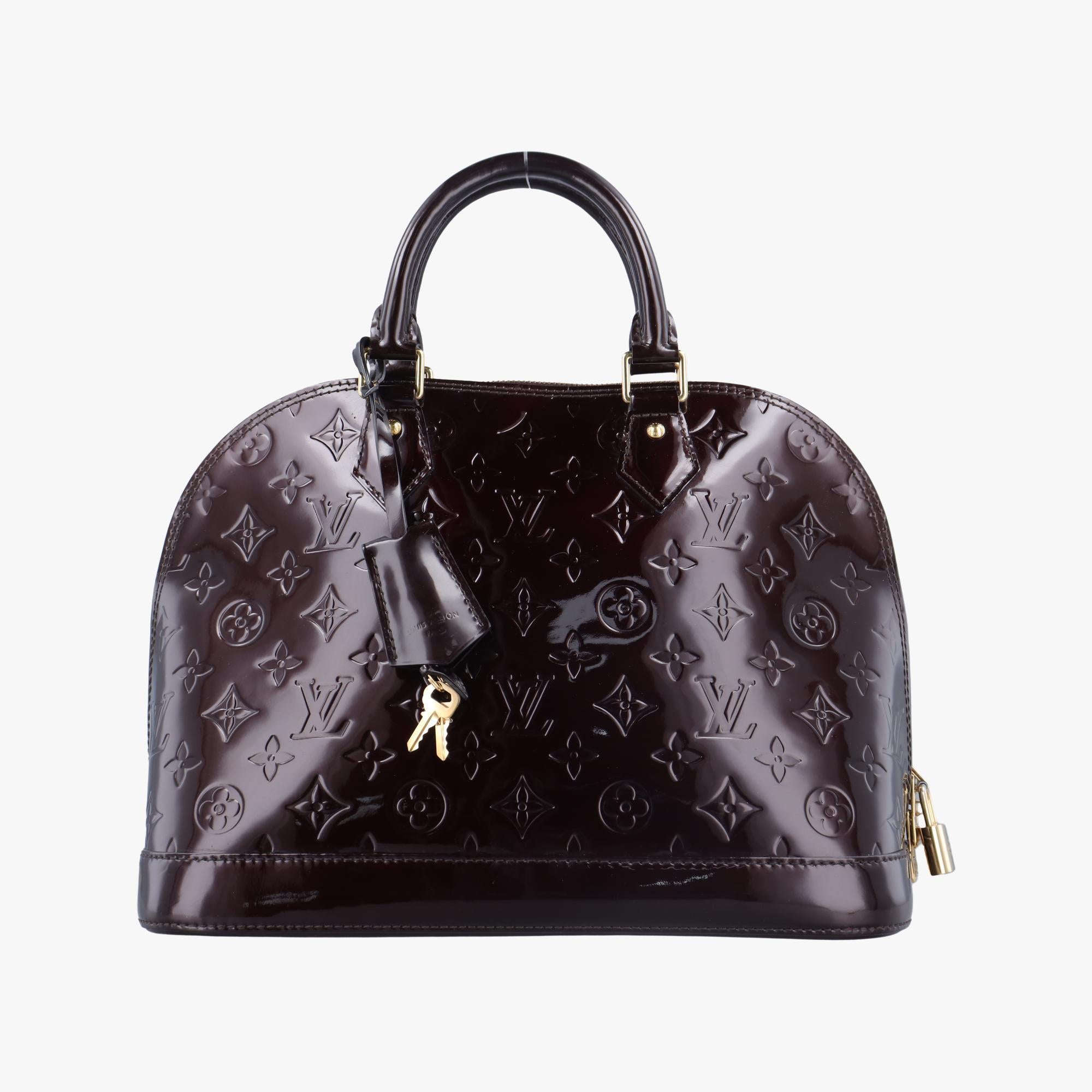 ルイヴィトン Louis Vuitton ハンドバッグ レディース アルマPM ワインレッド ヴェルニ M91611 MI3172