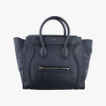 セリーヌ Celine ハンドバッグ レディース ラゲージミニショッパー ブラック レザー F-SA-0132 F-CU-0152