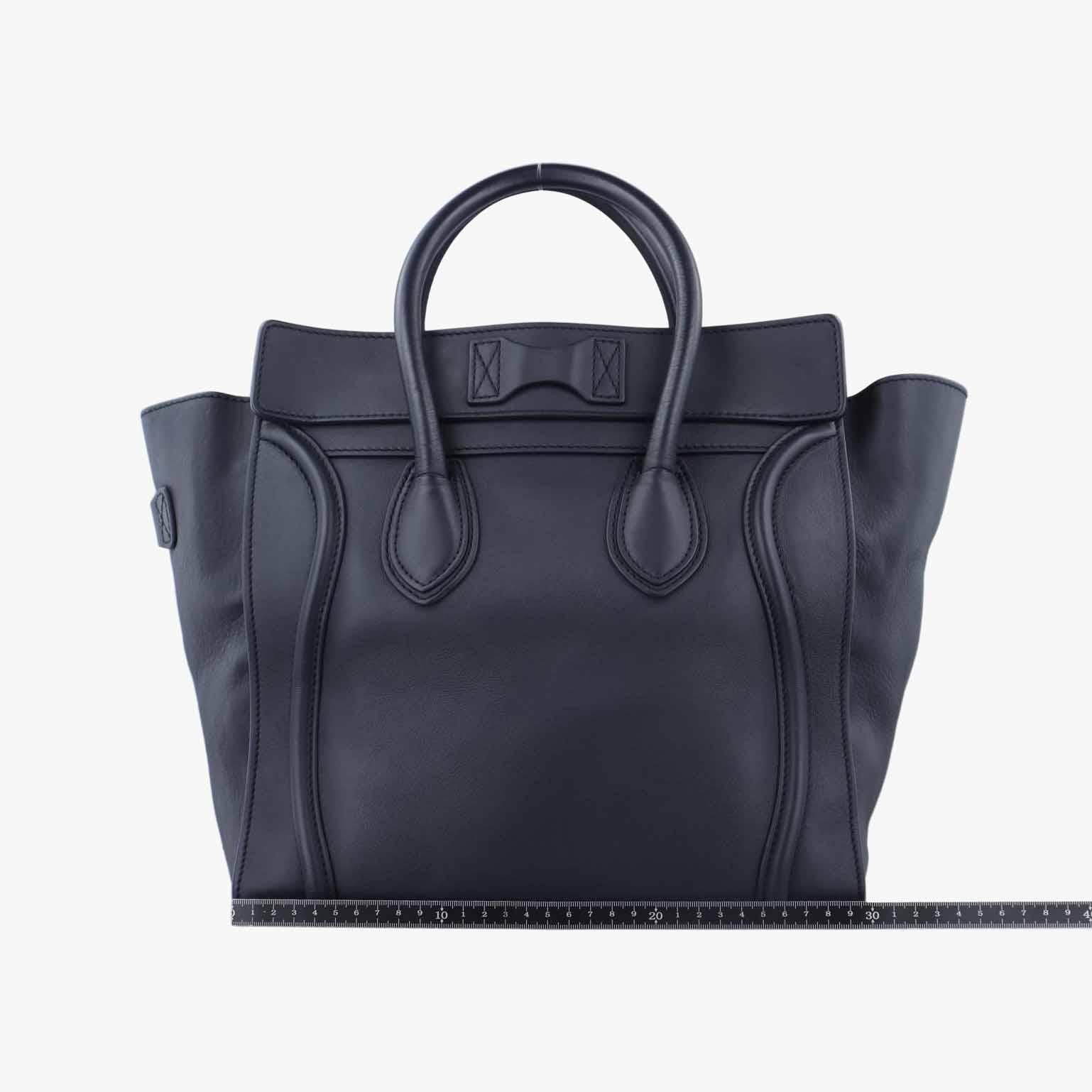 セリーヌ Celine ハンドバッグ レディース ラゲージミニショッパー ブラック レザー F-SA-0132 F-CU-0152