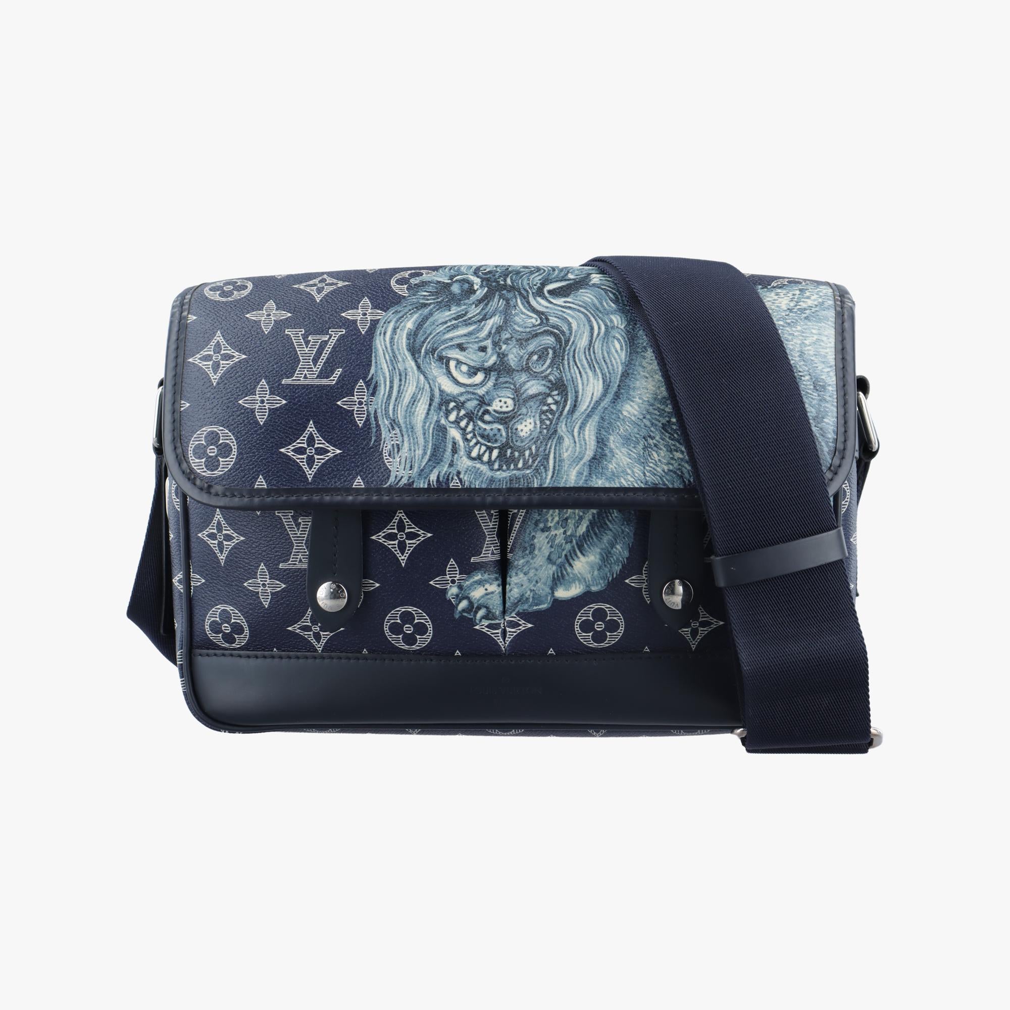 ルイヴィトン Louis Vuitton ショルダーバッグ レディース メッセンジャー PM ブルー モノグラム サバンナ M54248 ICチップ