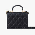 シャネル Chanel ショルダーバッグ レディース ミニ マトラッセ トップ ハンドル ブラック ラムスキン AP2200 30274310