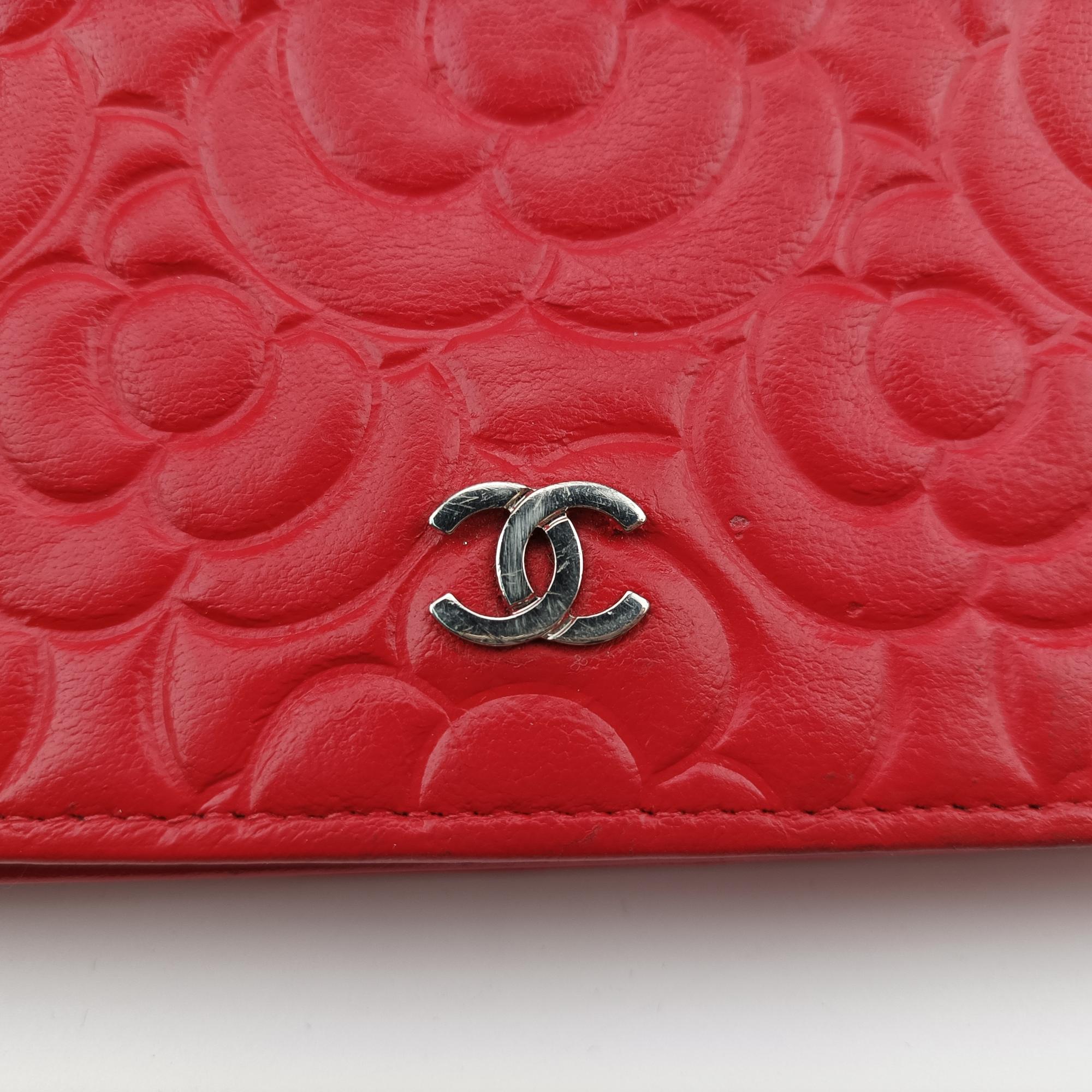 シャネル Chanel ショルダーバッグ レディース カメリア レッド ラムスキン A82336 27401486