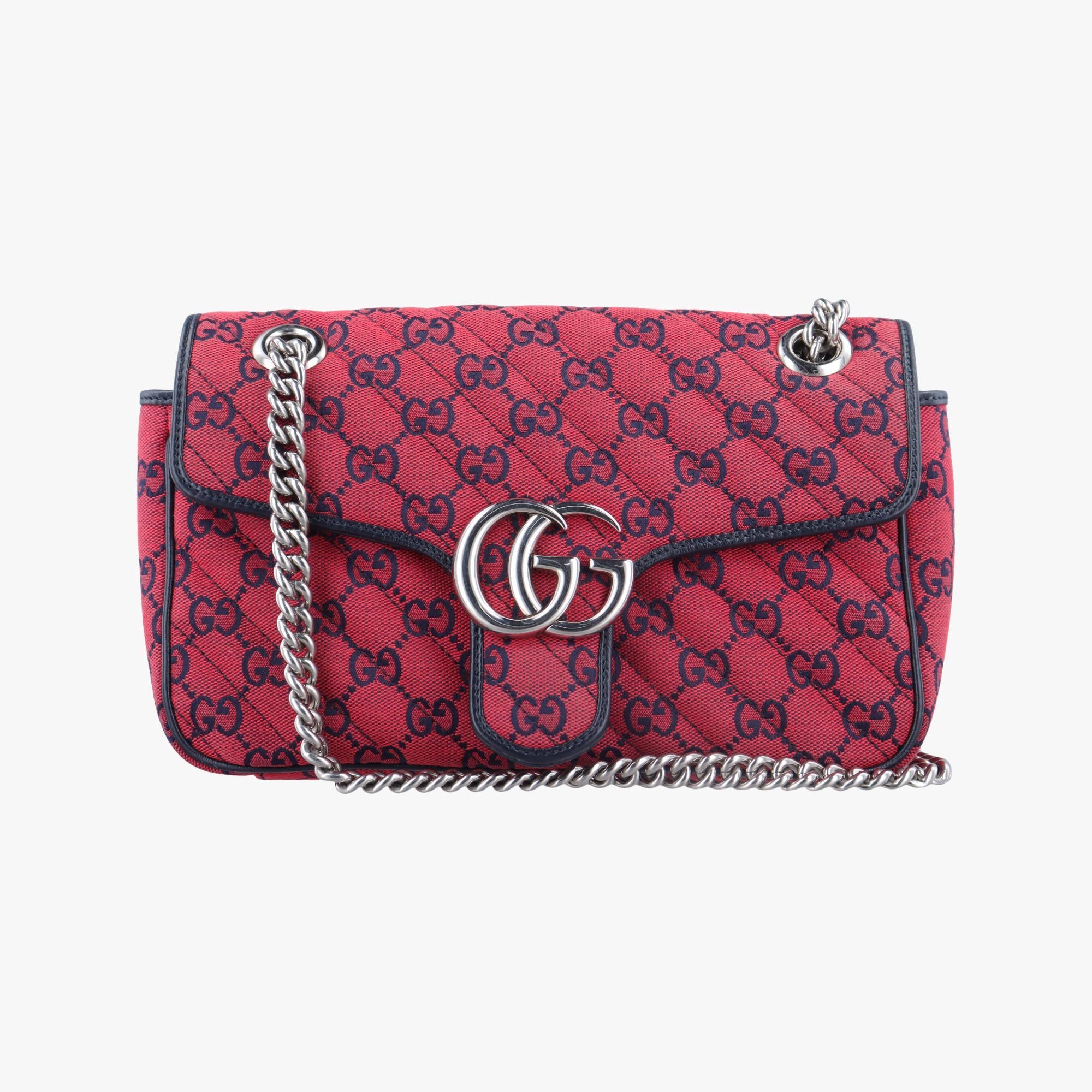 グッチ Gucci ショルダーバッグ レディース GGマーモント レッド ファブリック 443497 D034671570