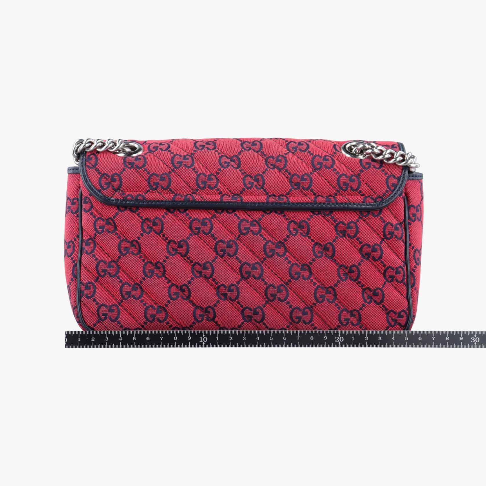 グッチ Gucci ショルダーバッグ レディース GGマーモント レッド ファブリック 443497 D034671570