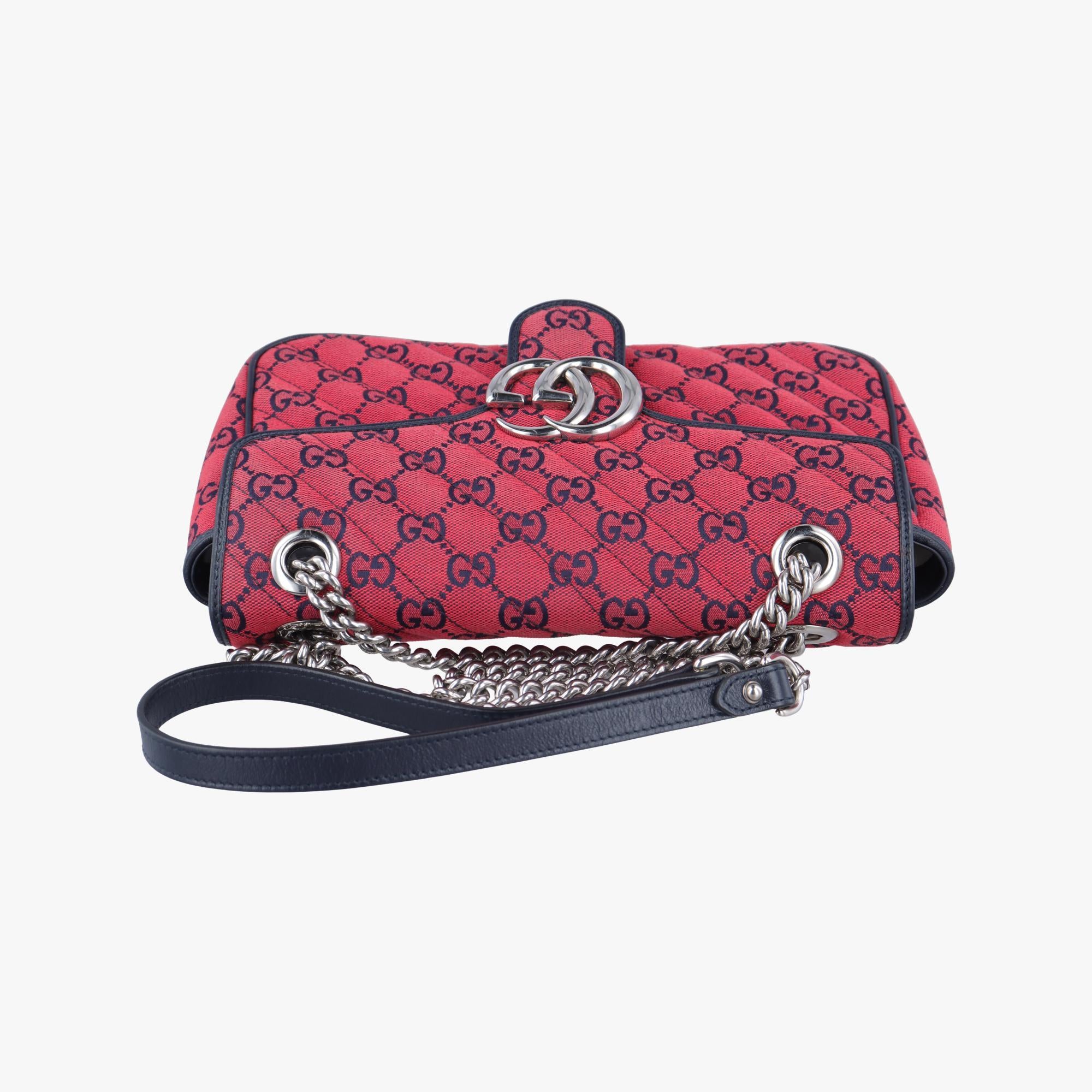 グッチ Gucci ショルダーバッグ レディース GGマーモント レッド ファブリック 443497 D034671570