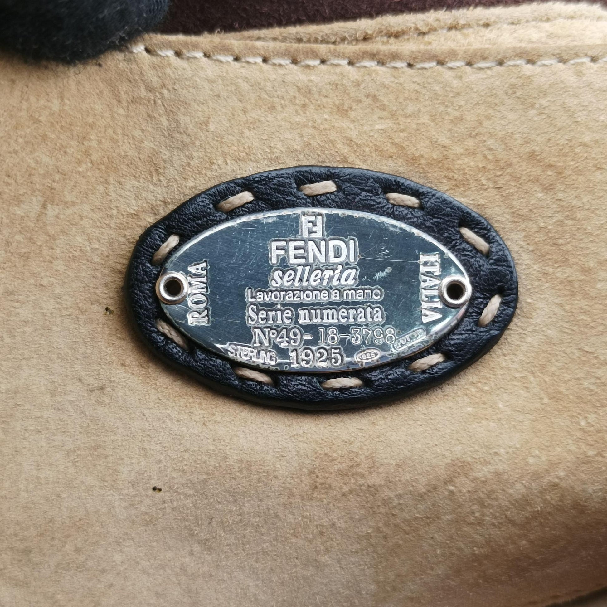 フェンディ Fendi ハンドバッグ レディース マンマバケット ブラウン スエード 2288-BR185029