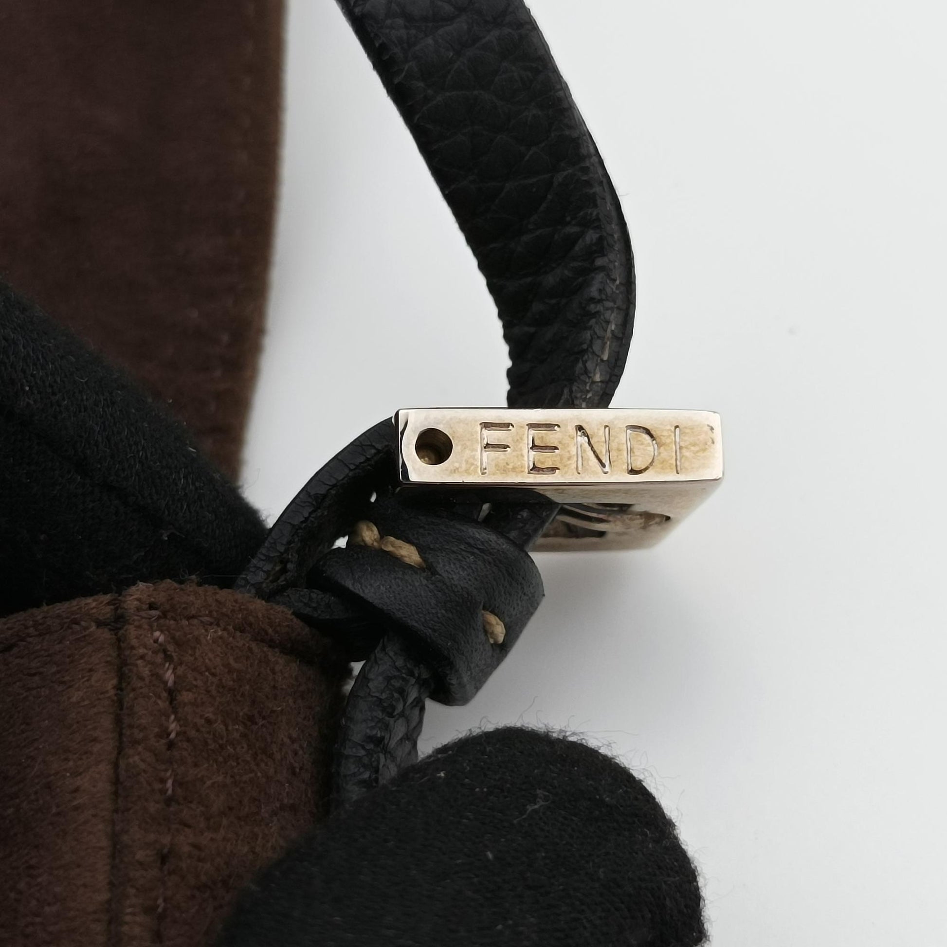 フェンディ Fendi ハンドバッグ レディース マンマバケット ブラウン スエード 2288-BR185029