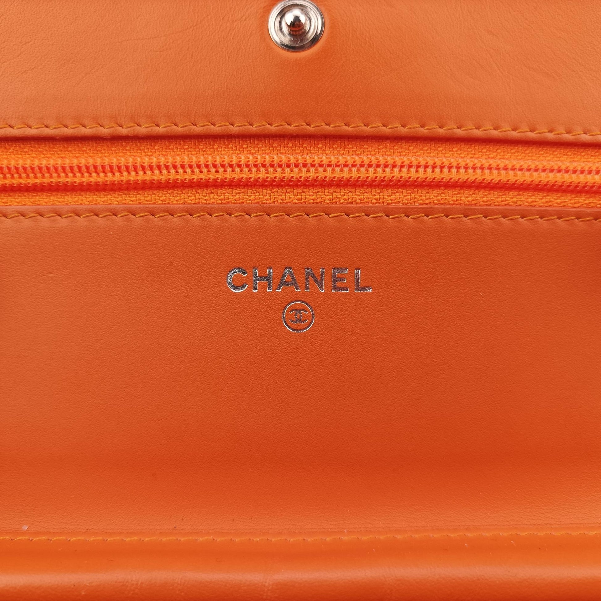 シャネル Chanel ショルダーバッグ レディース マトラッセ ココマーク オレンジ パテント A33814 19544978