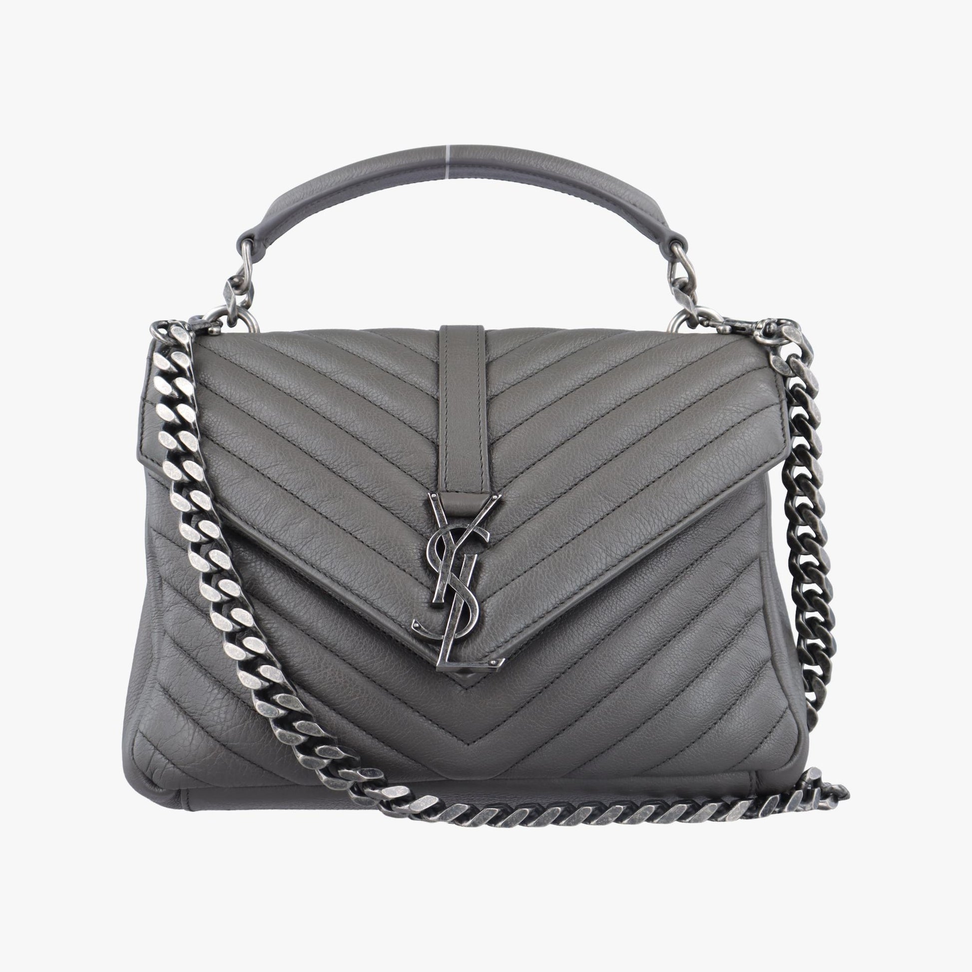 イヴサンローラン Yves saint Laurent ショルダーバッグ レディース グレー PMR428056.0716