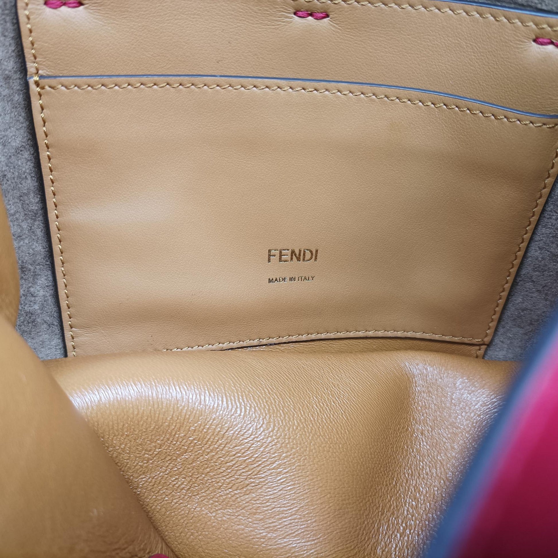 フェンディ Fendi ショルダーバッグ レディース キャンユー レッド レザー 8BT312-A5DY-199-12085