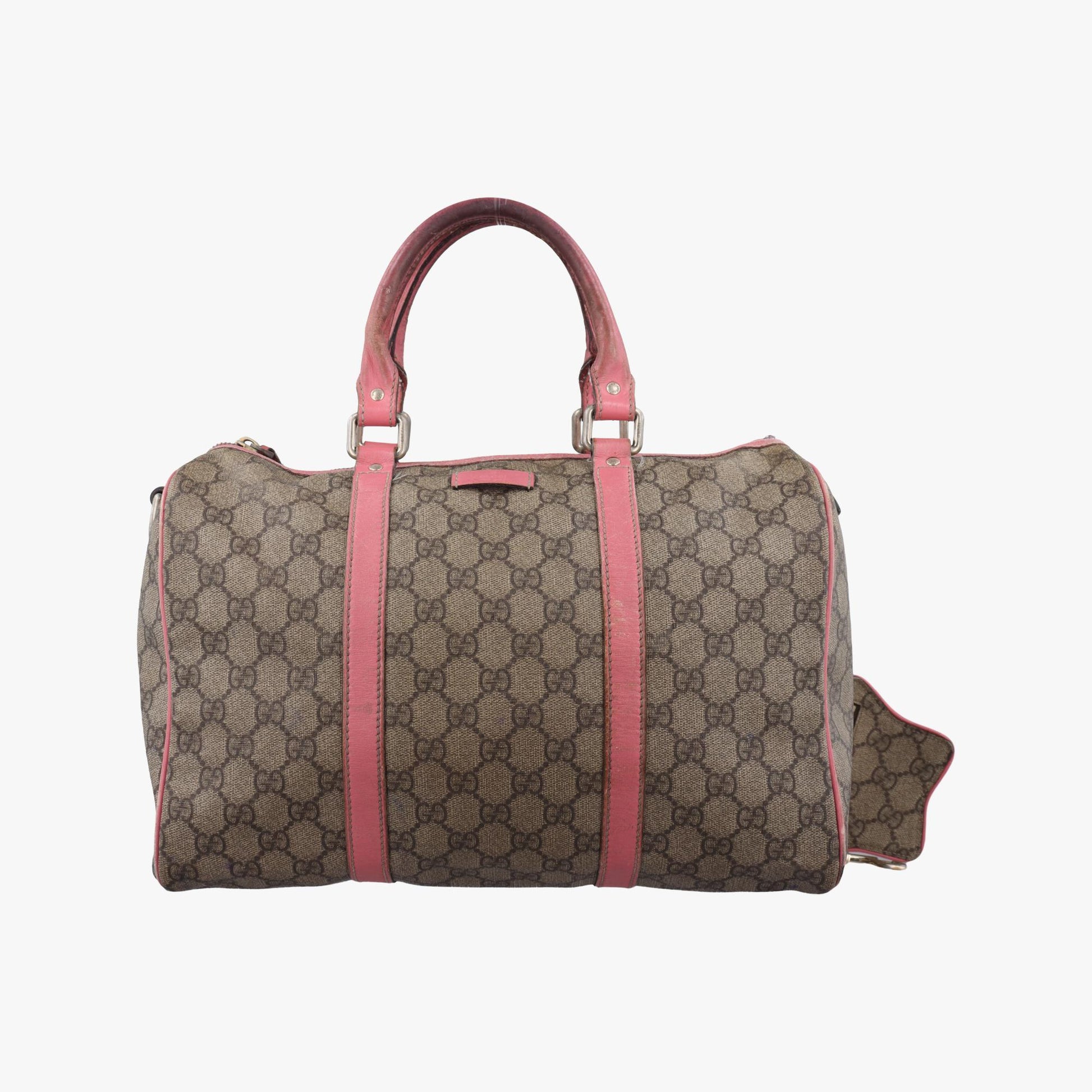 グッチ Gucci ボストンバッグ レディース GGプラス ジョイ GGスプリーム グレー PVCコーティングキャンバス×レザー 193603 D2186412