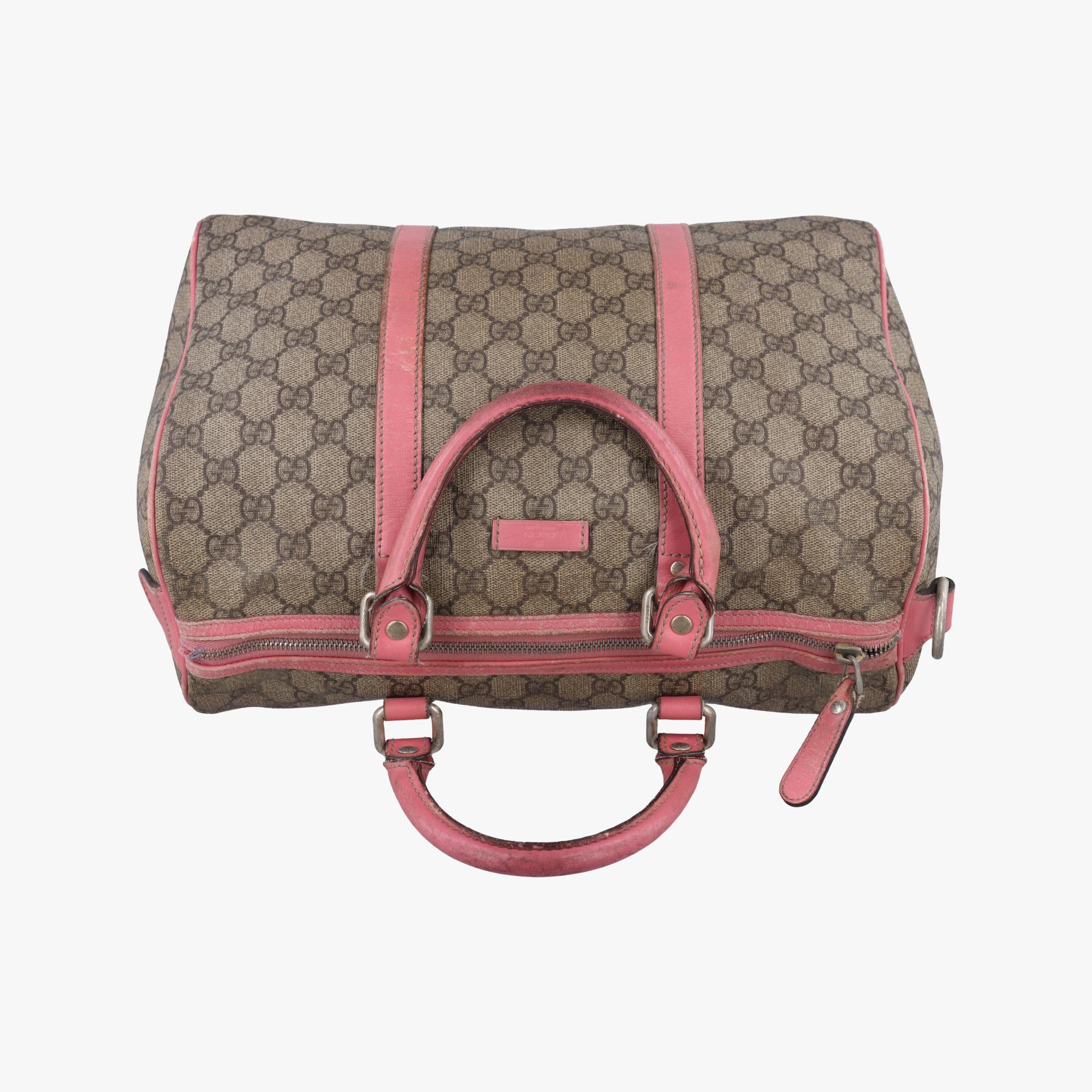 グッチ Gucci ボストンバッグ レディース GGプラス ジョイ GGスプリーム グレー PVCコーティングキャンバス×レザー 193603 D2186412