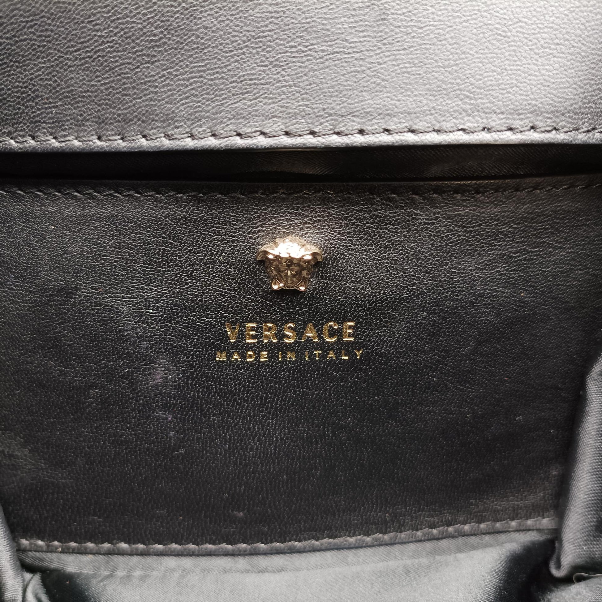 ヴェルサーチェ(ヴェルサーチ) VERSACE ショルダーバッグ レディース ラ メデューサ ブラック レザー CLG809 805 961 277