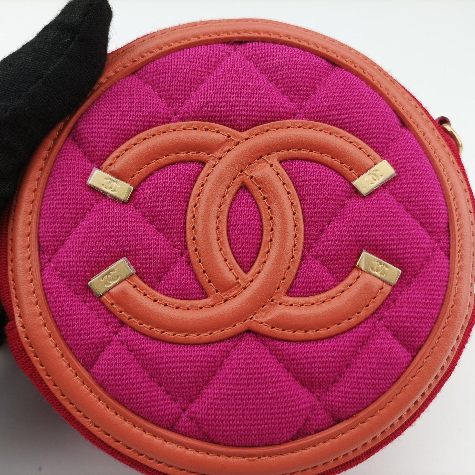 シャネル Chanel ショルダーバッグ レディース CCフィリグリー ラウンド マトラッセ マルチカラー ファブリック×レザー AP0365 28594886