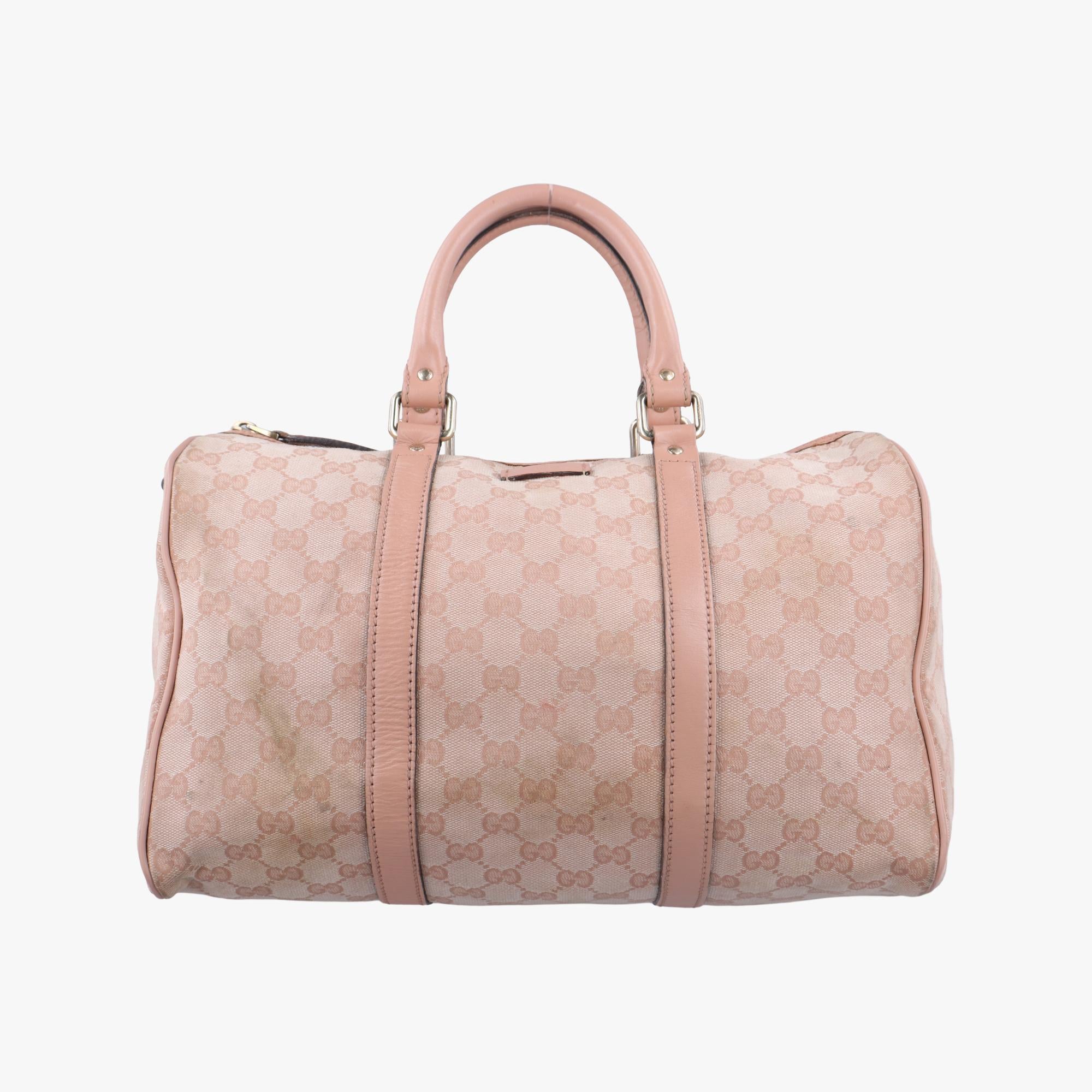 グッチ Gucci ボストンバッグ レディース GGプラス ジョイ GGスプリーム ピンク レザー×ファブリック 193603 F3417747