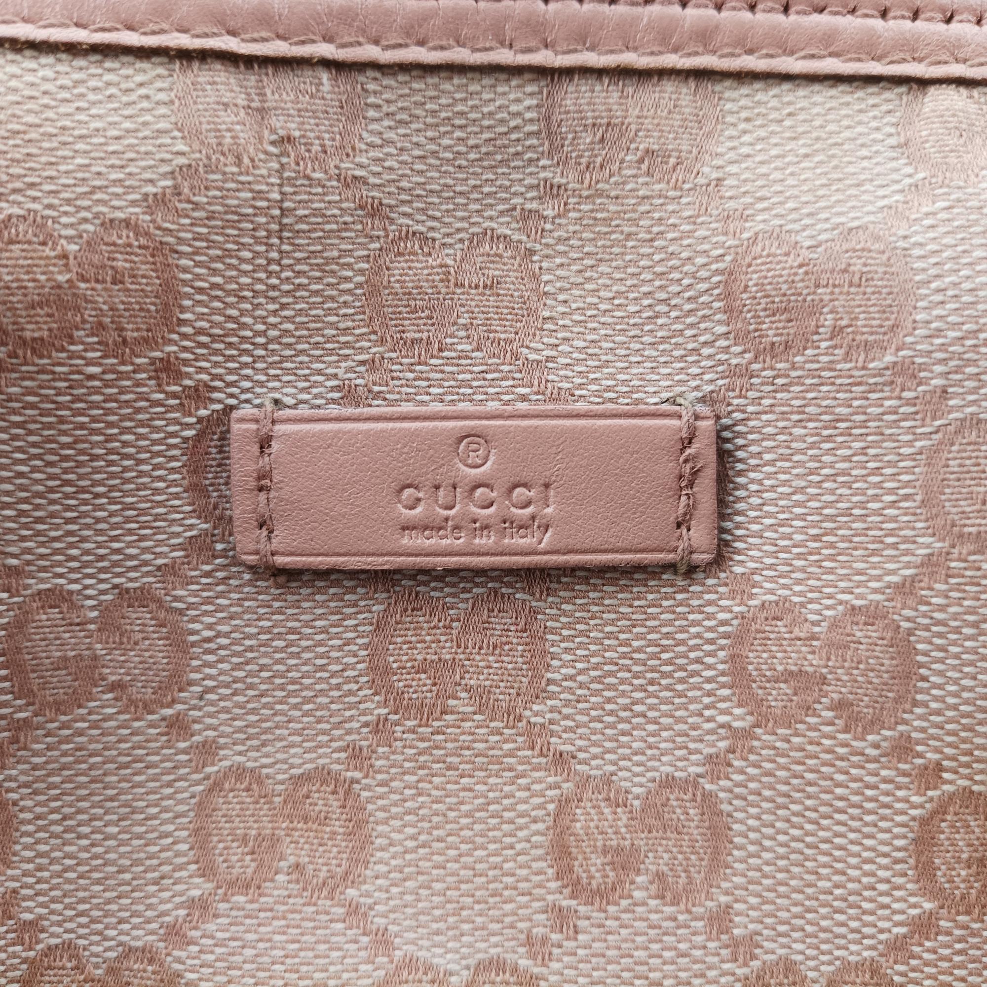 グッチ Gucci ボストンバッグ レディース GGプラス ジョイ GGスプリーム ピンク レザー×ファブリック 193603 F3417747