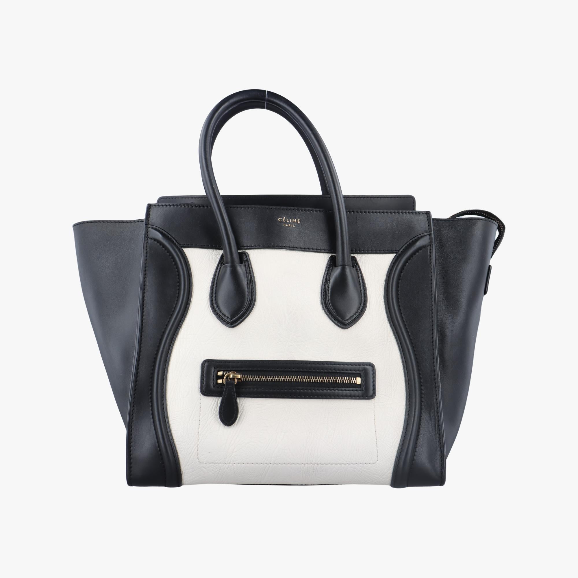 セリーヌ Celine ハンドバッグ レディース ラゲージミニショッパー ブラック レザー F-VP-0152 F-UP-0162