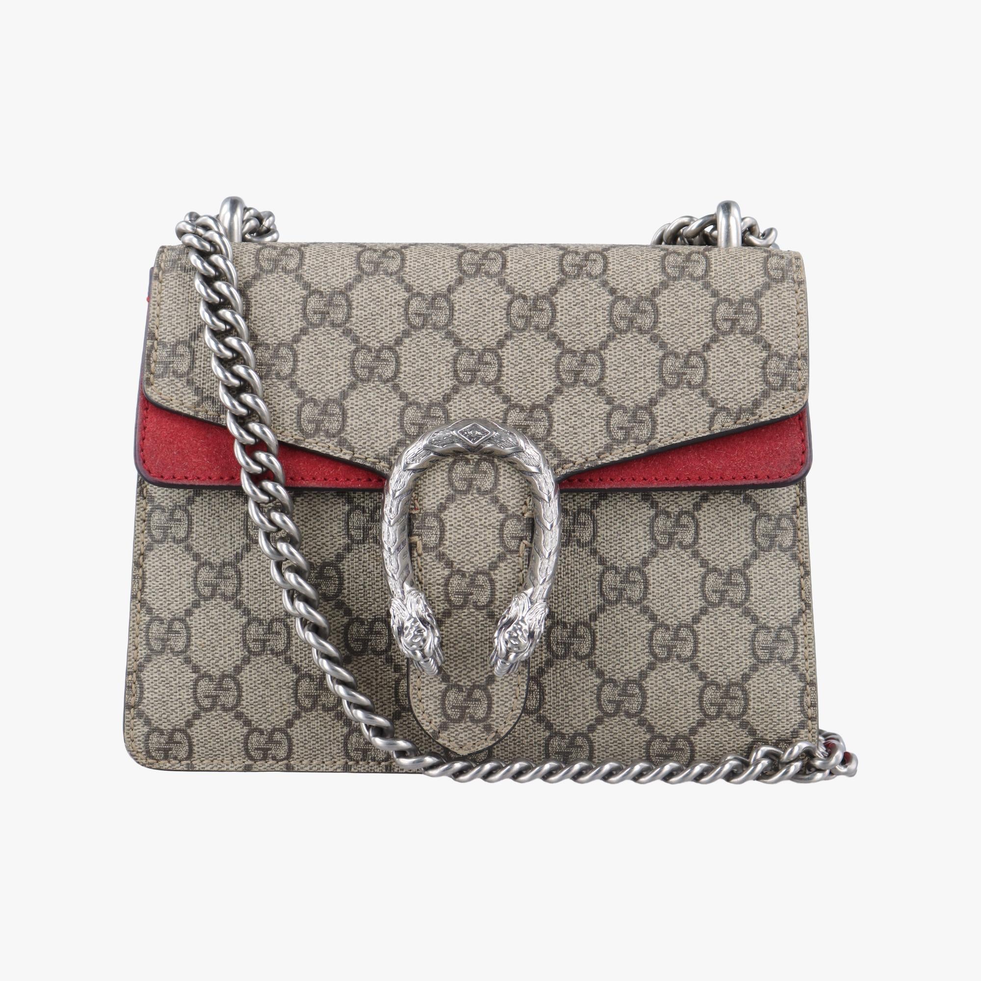 グッチ Gucci ショルダーバッグ レディース ディオニュソス グレー PVCコーティングキャンバス×スエード 421970 H026105550