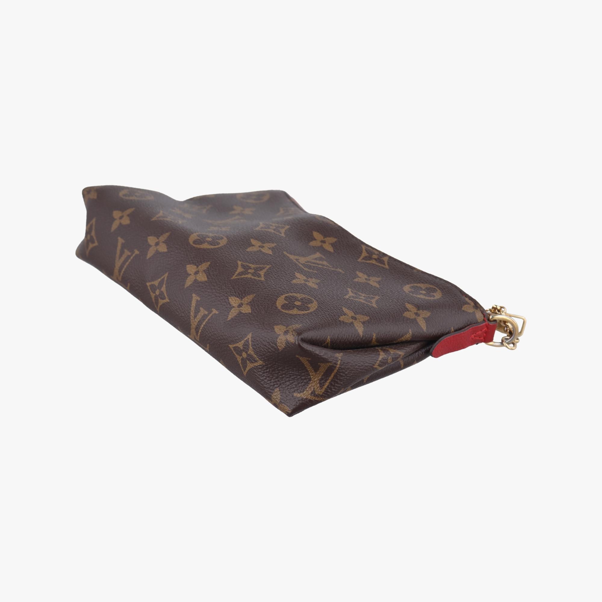 ルイヴィトン Louis Vuitton ショルダーバッグ レディース パラス クラッチ ブラウン モノグラムキャンバス×カーフレザー M41638 CA1148