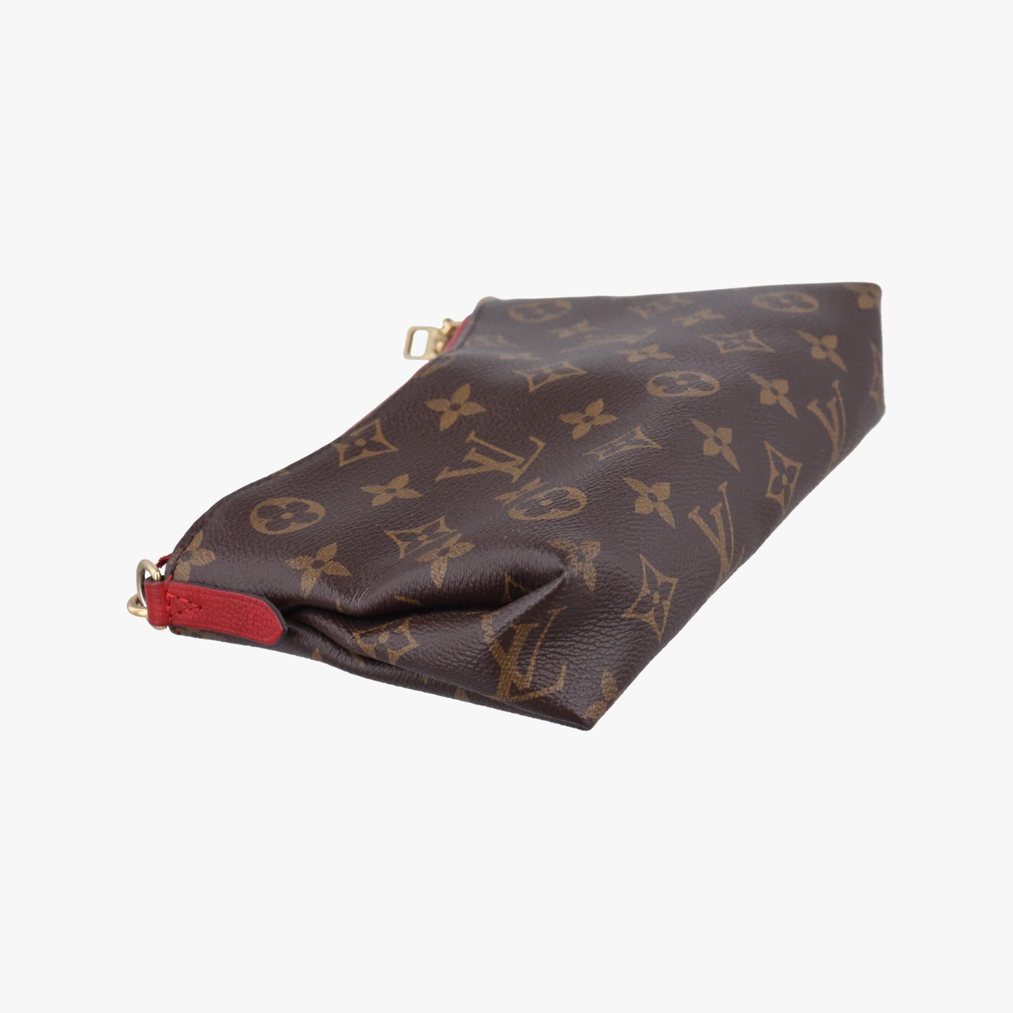 ルイヴィトン Louis Vuitton ショルダーバッグ レディース パラス クラッチ ブラウン モノグラムキャンバス×カーフレザー M41638 CA1148