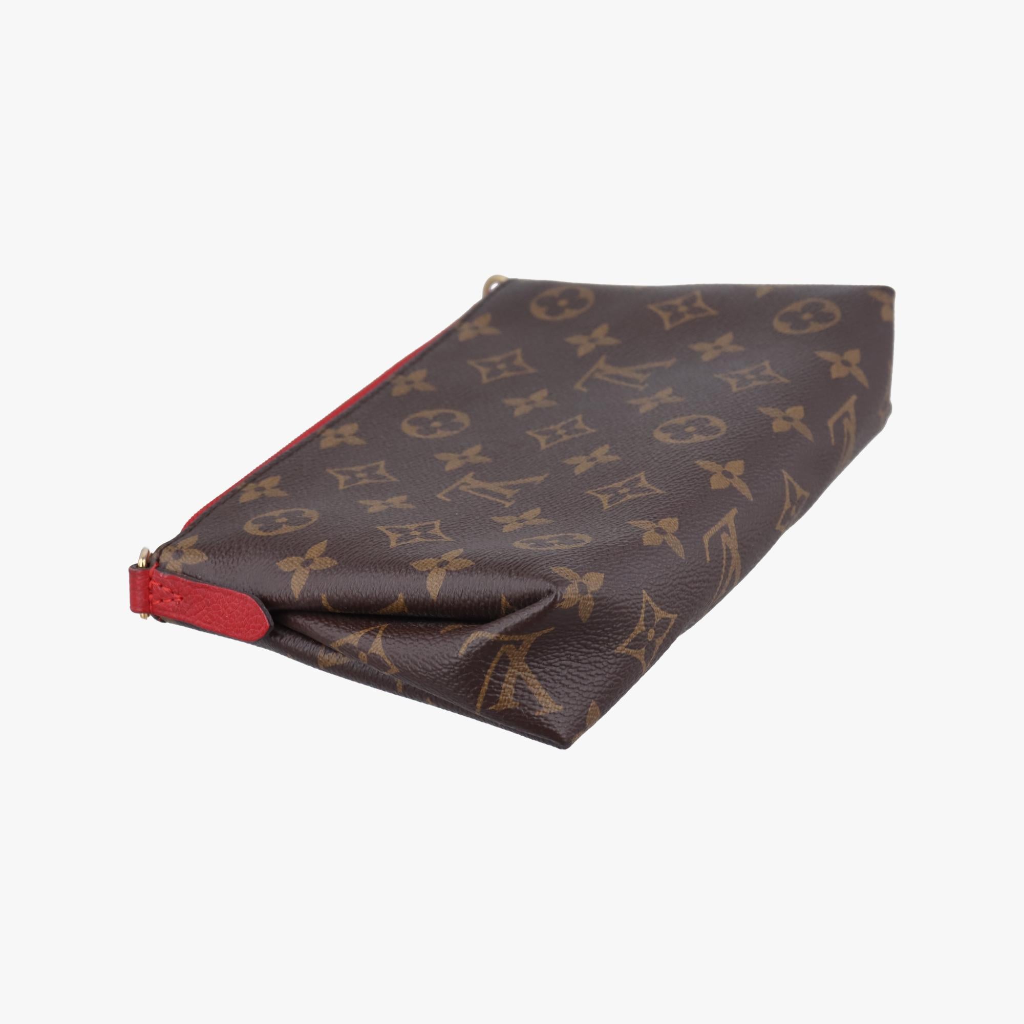 ルイヴィトン Louis Vuitton ショルダーバッグ レディース パラス クラッチ ブラウン モノグラムキャンバス×カーフレザー M41638 CA1148