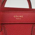 セリーヌ Celine ショルダーバッグ レディース ラゲージナノショッパー レッド レザー S-VP-4124 S-MM-4134