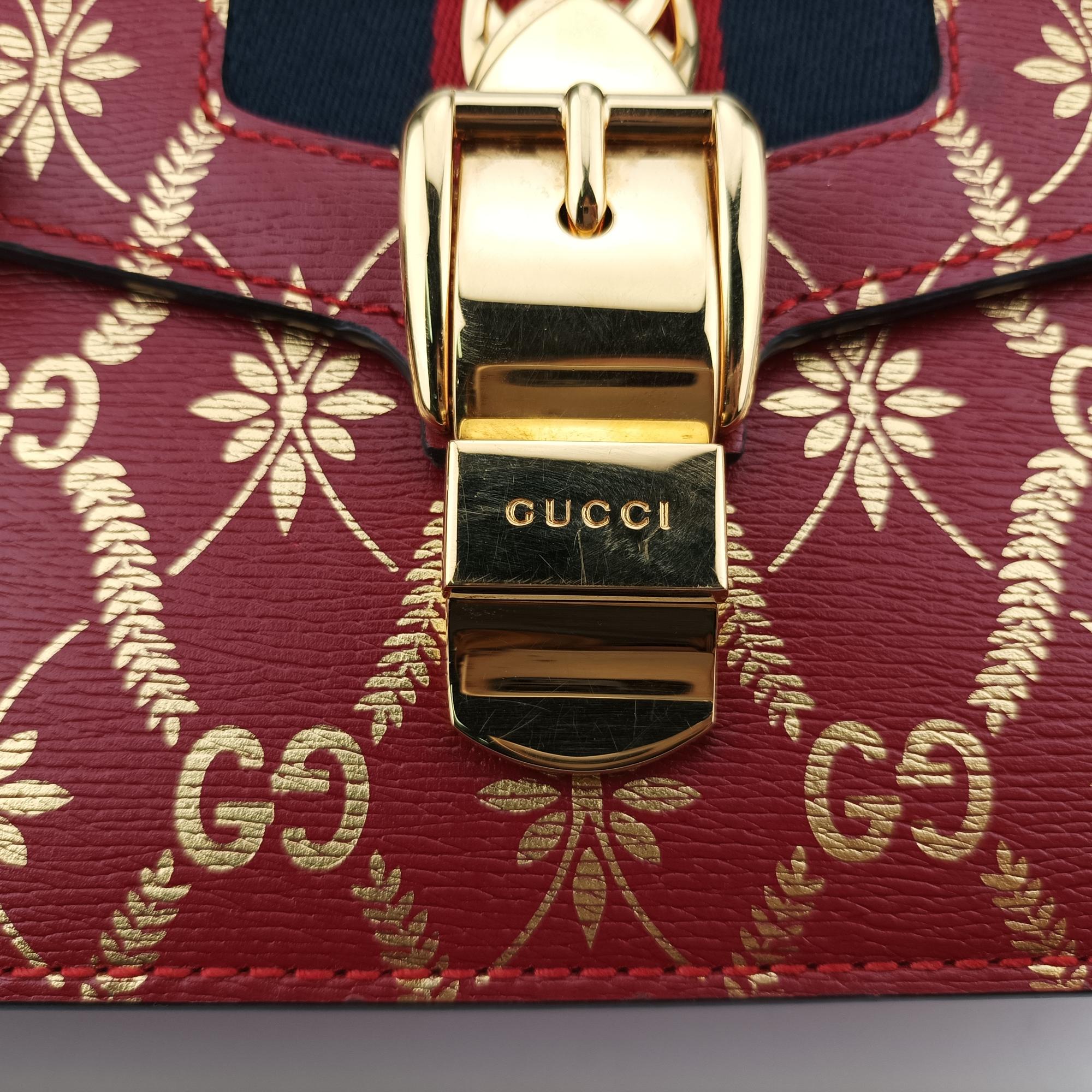 グッチ Gucci ショルダーバッグ レディース シルヴィ マルチカラー レザー 524405 H031367169