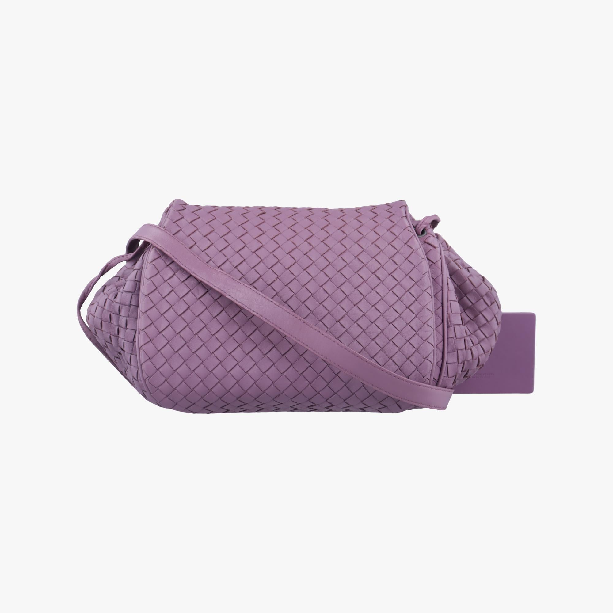 ボッテガヴェネタ Bottega Veneta ショルダーバッグ レディース イントレチャート パープル ラムスキン B01138444M