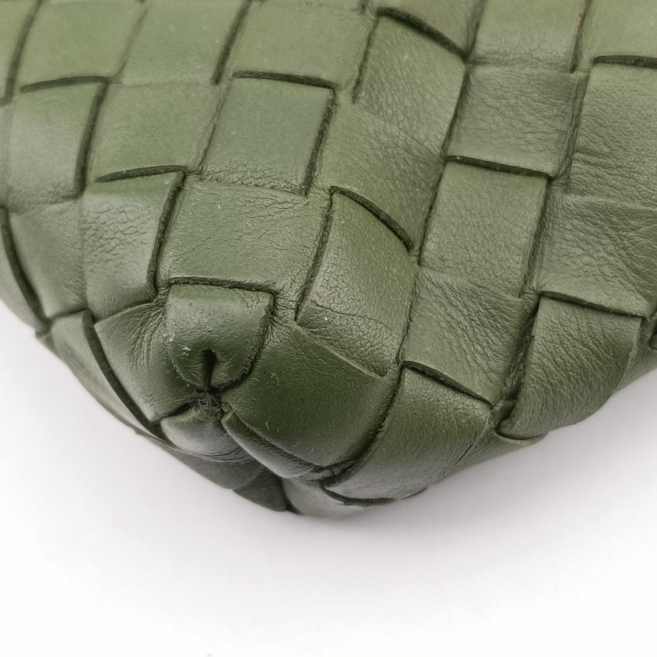 ボッテガヴェネタ Bottega Veneta ショルダーバッグ レディース イントレチャート グリーン レザー×ラムスキン 161623 V456C 3060 EPEV 2010 6695 B