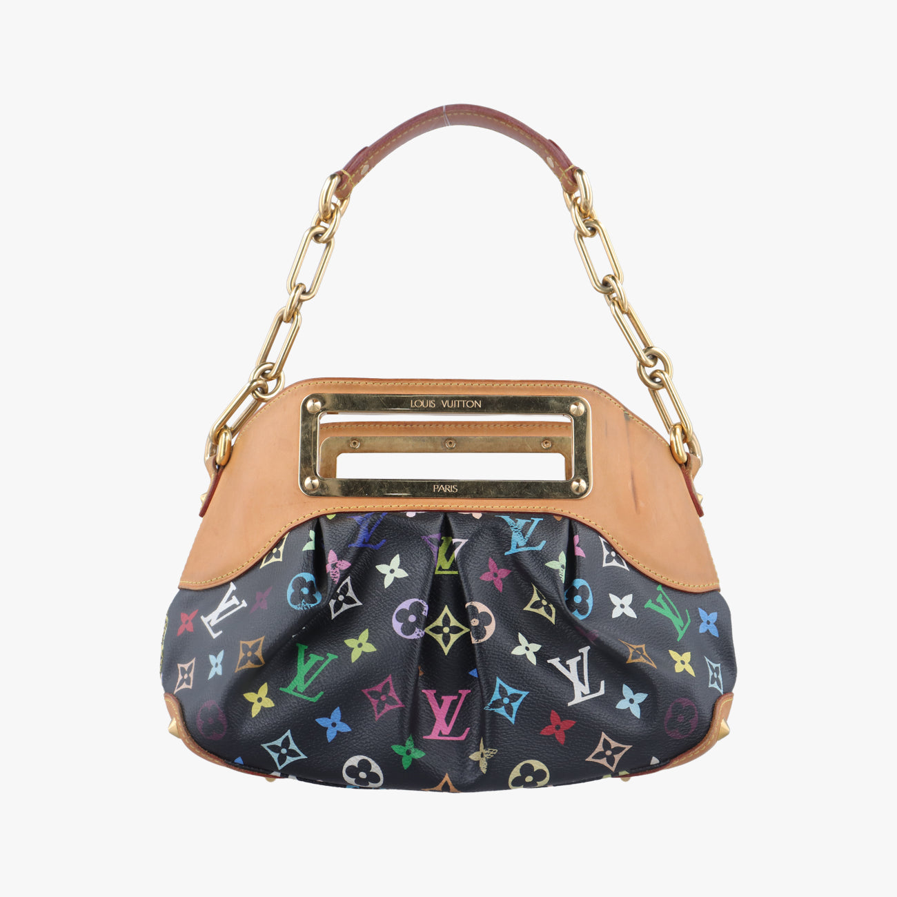 ルイヴィトン Louis Vuitton ショルダーバッグ レディース ジュディPM ブラック モノグラム マルチカラー M40258 TR0170