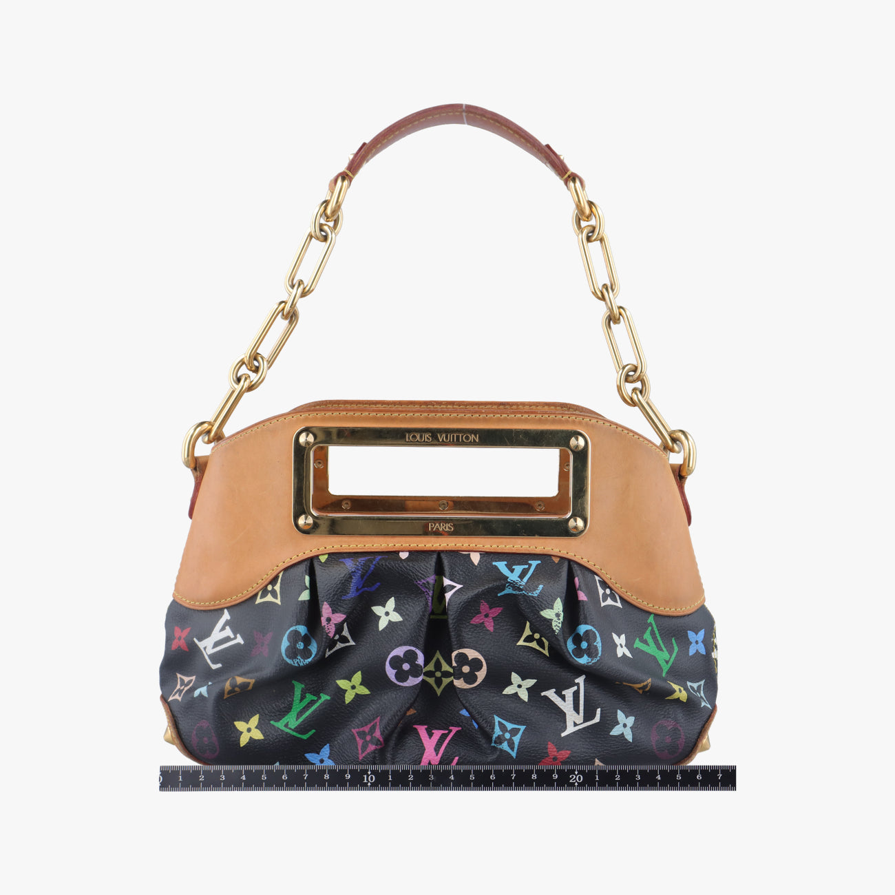 ルイヴィトン Louis Vuitton ショルダーバッグ レディース ジュディPM ブラック モノグラム マルチカラー M40258 TR0170