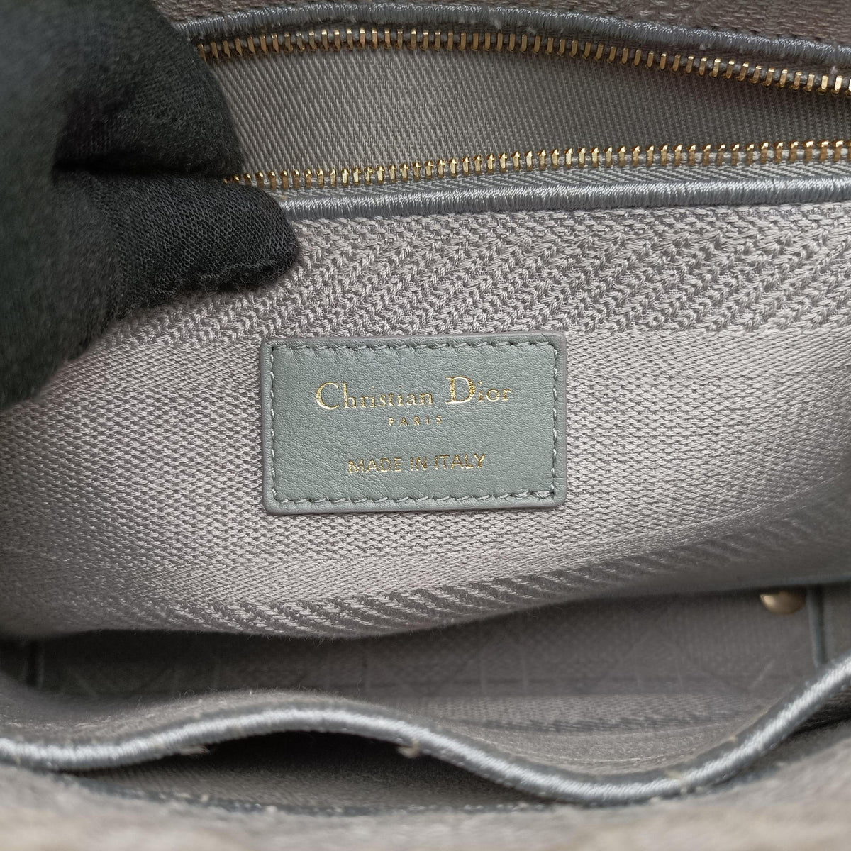 Lady Dior D-lite Grey Jacquard 50-MA-0280レディディオール D-lite グレー ジャガード 50-MA-0280