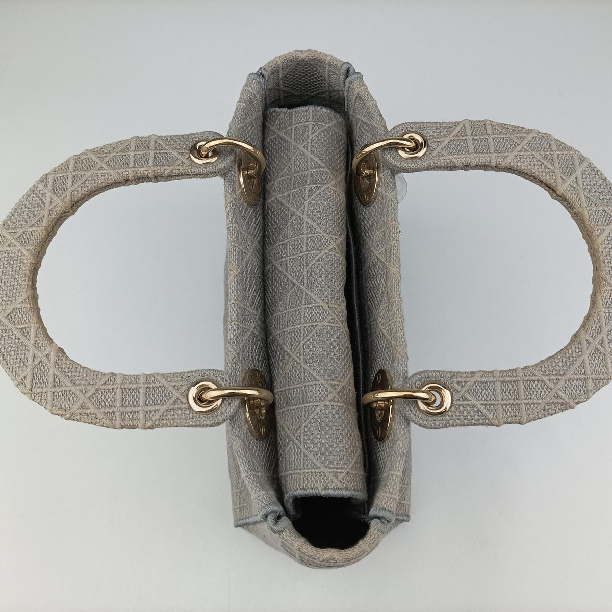 Lady Dior D-lite Grey Jacquard 50-MA-0280レディディオール D-lite グレー ジャガード 50-MA-0280