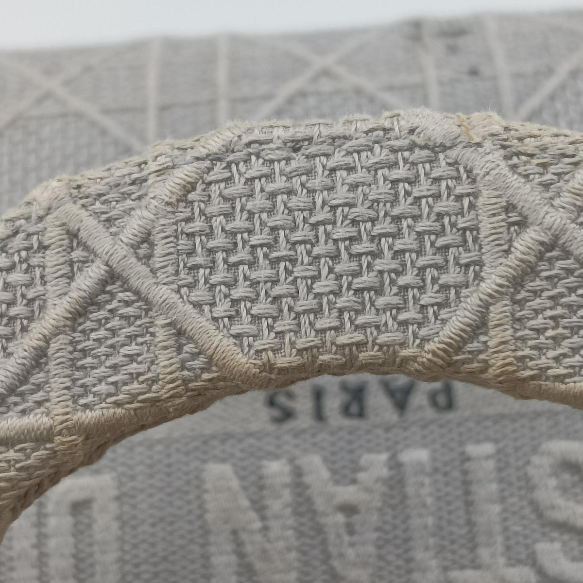Lady Dior D-lite Grey Jacquard 50-MA-0280レディディオール D-lite グレー ジャガード 50-MA-0280