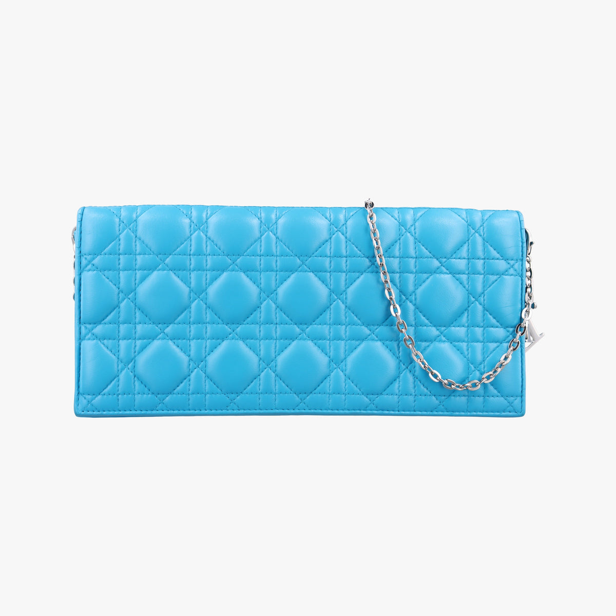 Cannage Chain Blue Lambskin 12-MA-0115カナージュ チェーン ブルー ラムスキン 12-MA-0115
