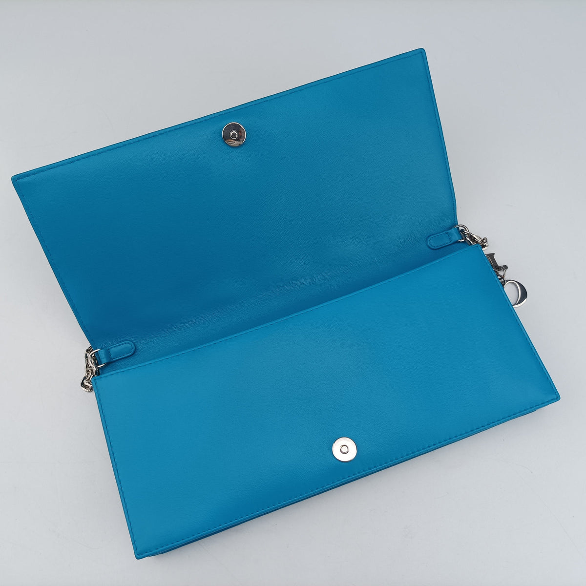 Cannage Chain Blue Lambskin 12-MA-0115カナージュ チェーン ブルー ラムスキン 12-MA-0115