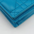 Cannage Chain Blue Lambskin 12-MA-0115カナージュ チェーン ブルー ラムスキン 12-MA-0115