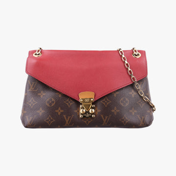 PALLAS Chain Brown×CERISE Monogram Canvas×calf leather M41201 CA2117 IC Chipパラス チェーン モノグラム/ブラウン×スリーズ モノグラムキャンバス×カーフレザー M41201 CA2117 ICチップ