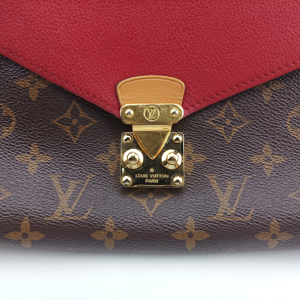 PALLAS Chain Brown×CERISE Monogram Canvas×calf leather M41201 CA2117 IC Chipパラス チェーン モノグラム/ブラウン×スリーズ モノグラムキャンバス×カーフレザー M41201 CA2117 ICチップ