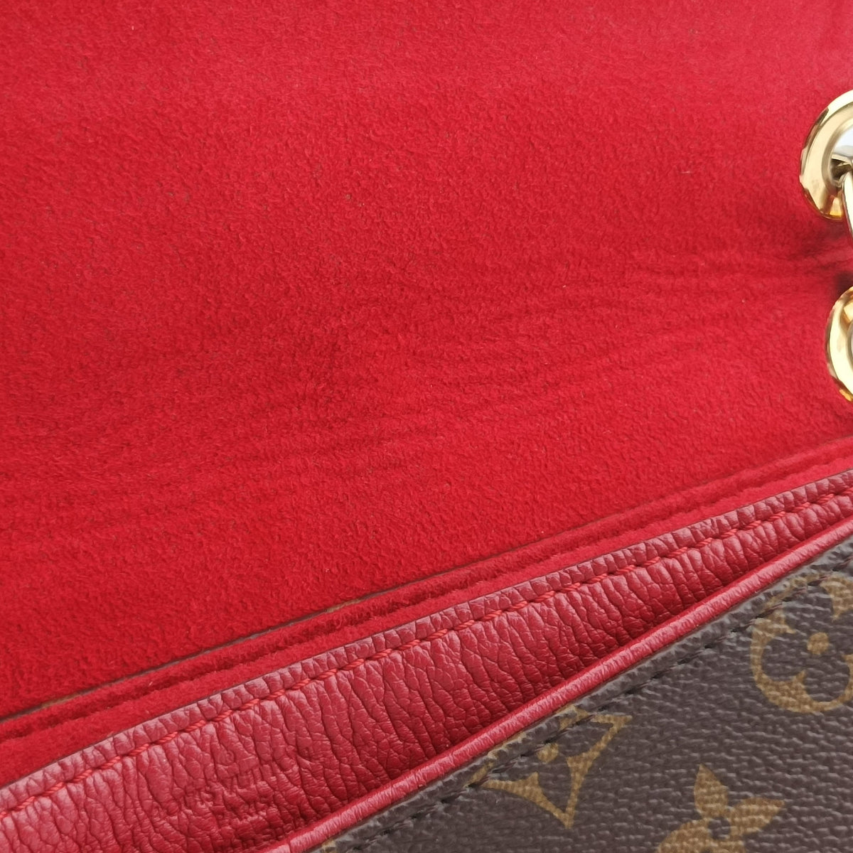 PALLAS Chain Brown×CERISE Monogram Canvas×calf leather M41201 CA2117 IC Chipパラス チェーン モノグラム/ブラウン×スリーズ モノグラムキャンバス×カーフレザー M41201 CA2117 ICチップ